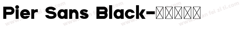 Pier Sans Black字体转换